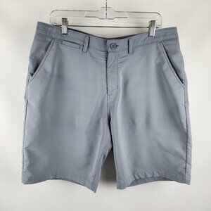 Johnnie-O Shorts Mens 35 Gray Chino Short (35x9)
